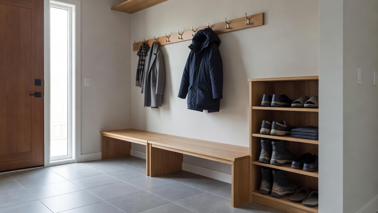Mudroom entry renovation